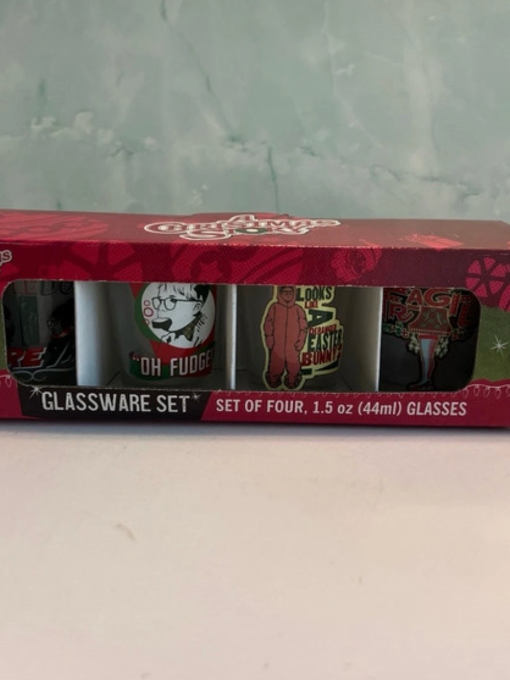 A Christmas Story Novelty Shot Glass Set - 4 Pack